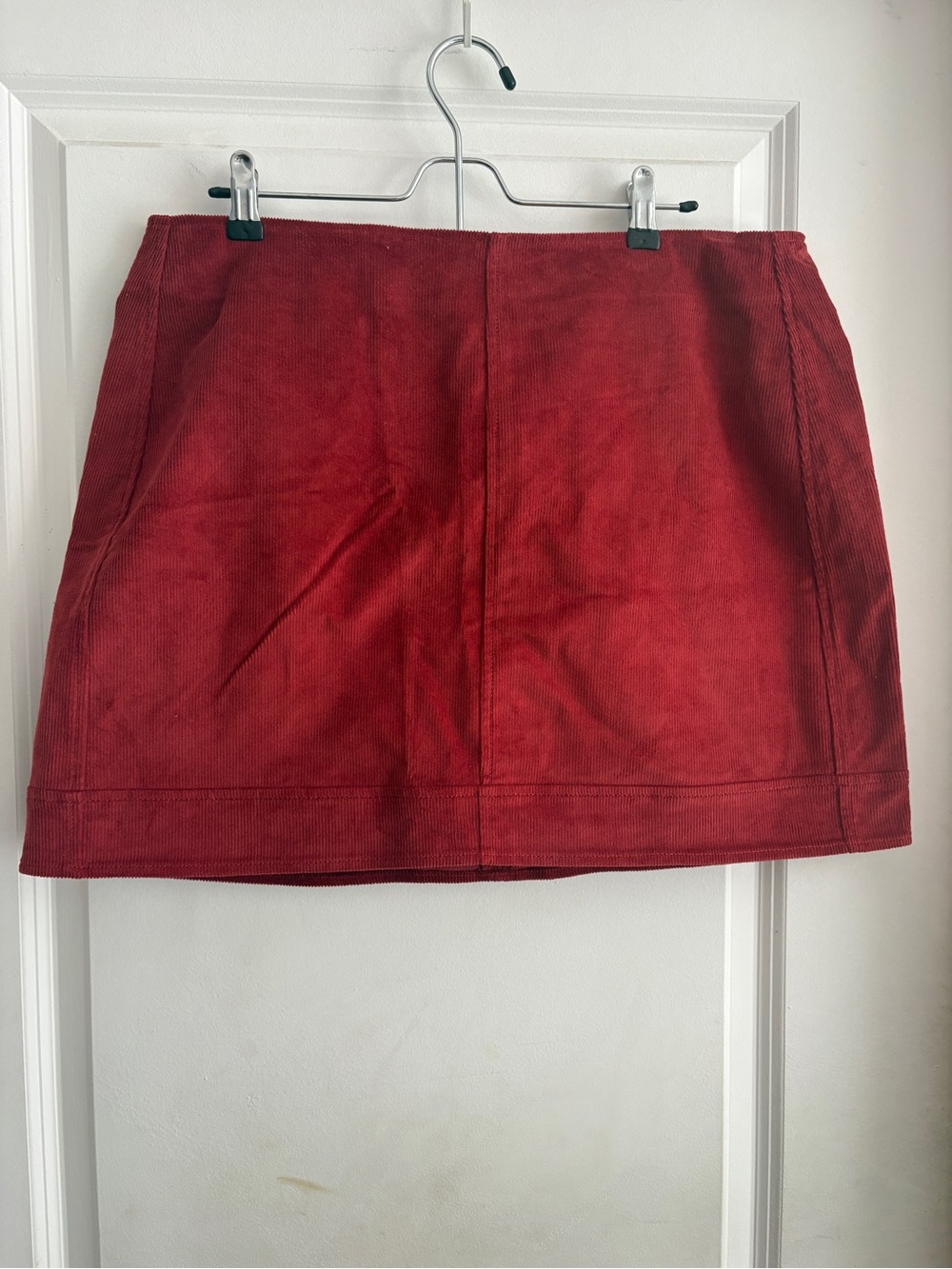 NWT Banana Republic Corduroy Mini Skirt Rust Red Size 16 Petite 16P